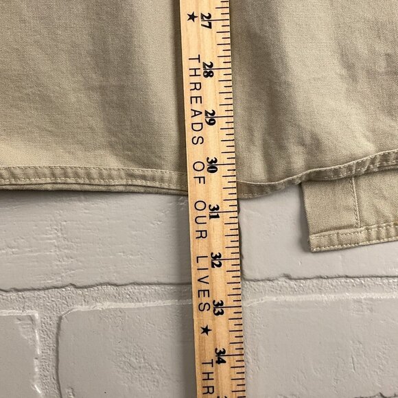 Territory Ahead Shirt Men XLarge Tan Light‎ Brown Heavy Twill Chore Shacket - Picture 8 of 9